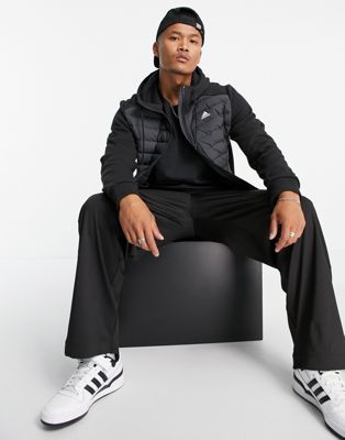 adidas Outdoor Varilite Hybrid jacket in black