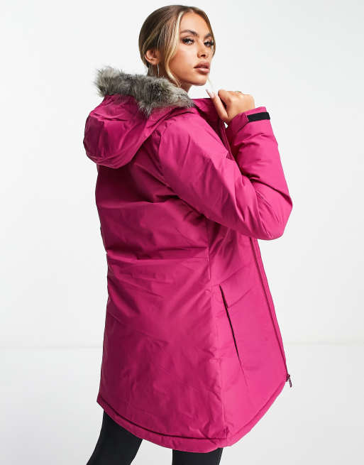 Outdoor Xploric parka in power berry | ASOS