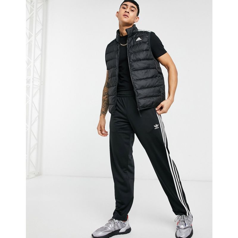 Activewear Uomo adidas - Outdoors - Gilet in piuma nero con tre strisce