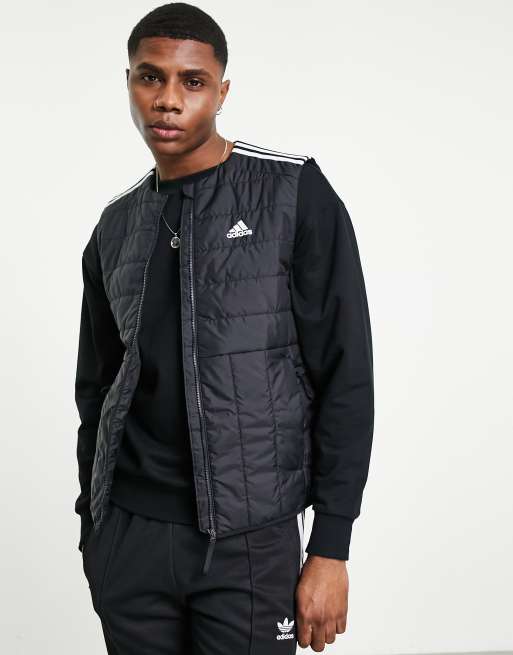 adidas - Outdoors Lite - Gewatteerde bodywarmer met 3-Stripes in zwart