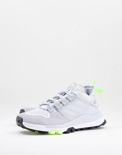  adidas Outdoors Terrex Hikster low hiking trainers in silver 