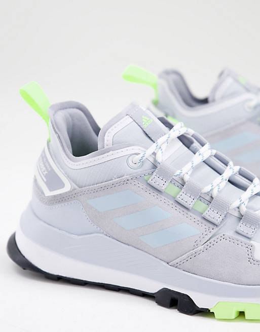  adidas Outdoors Terrex Hikster low hiking trainers in silver 