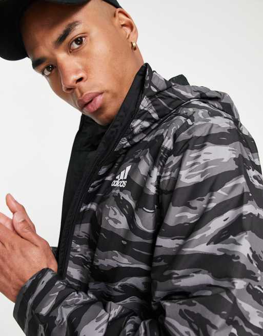 Adidas camo clearance rain jacket