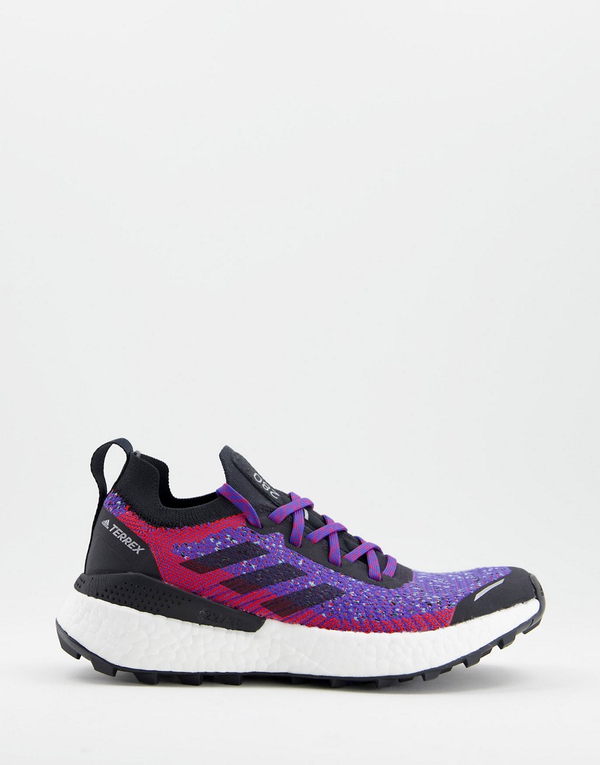 adidas Outdoors Terrex Two Ultra Parley running trainers in purple