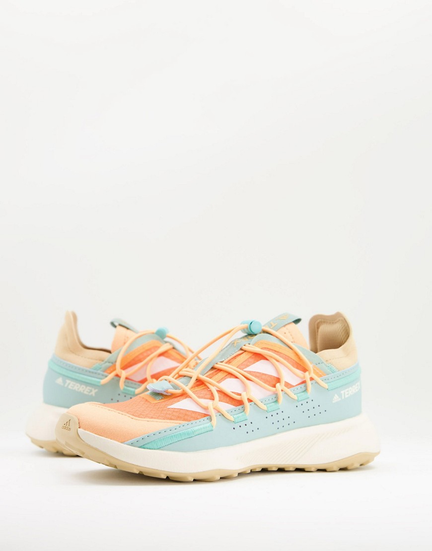 Adidas Outdoors Terrex Voyager trainers in mint and orange-Green