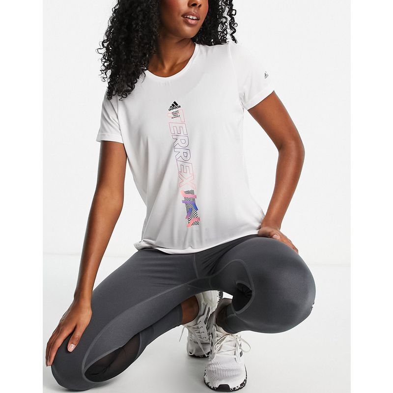 Donna kDaIP adidas - Outdoors Trail Running Agravic - T-shirt bianca