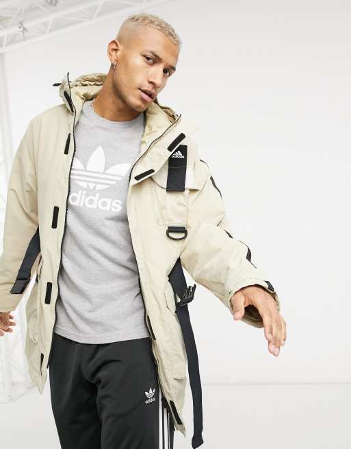 adidas Outdoors utility jacket in stone ASOS