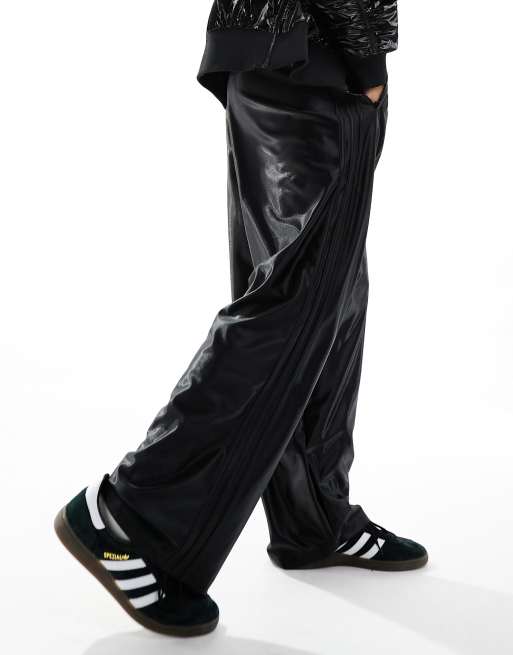 adidas Oversized Firebird Tracksuit Bottoms in Black | ASOS