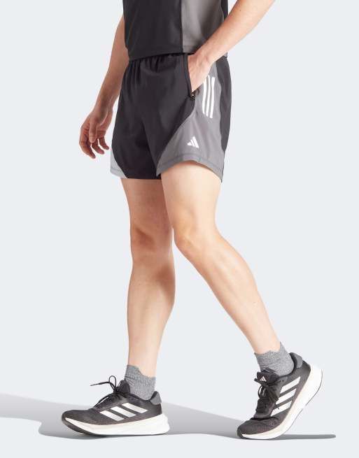 Running elevate colorblock shorts in black on sale