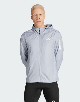 adidas Running Own The Run jacket in silver