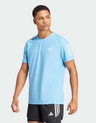 Adidas Running Own The Run t-shirt in blue