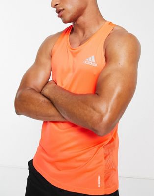adidas own the run vest in orange