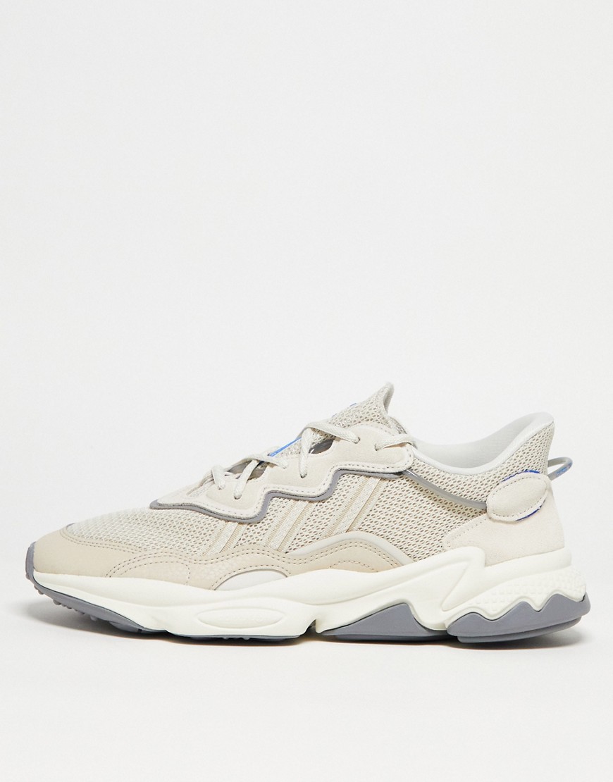 adidas Ozweego trainers in off white and grey-Multi
