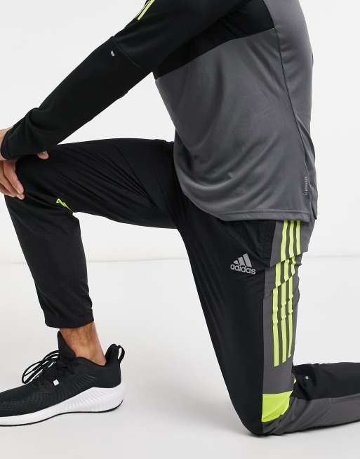 Survetement adidas noir clearance et jaune