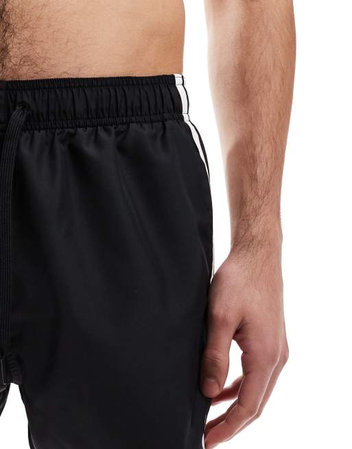 adidas - Pantaloncini da bagno con 3 strisce neri da 3", 5 di 5