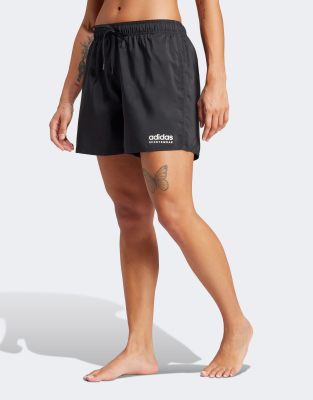 adidas Beach Shorts in Black - ASOS Price Checker