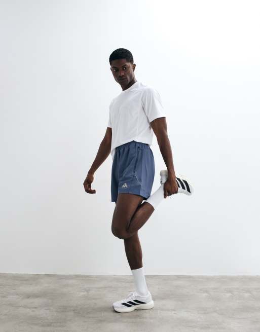 adidas pantaloncini tecnici da training navy, 3 di 5