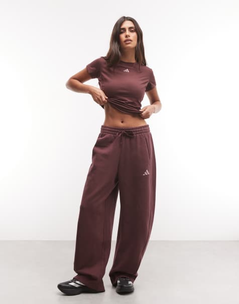 adidas pantaloni sportivi Training Three Stripes Studios bordeaux - view 1