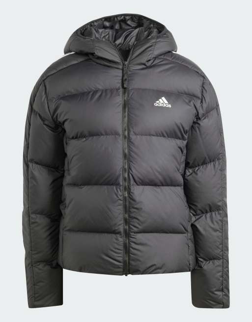 Adidas parka black sale