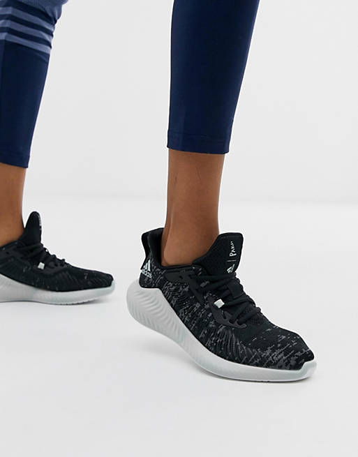 adidas Parley alphabounce trainers in black | ASOS