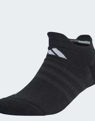 adidas Performance - 1 Paar gepolsterte kurze Tennis-Socken in Schwarz/Weiß