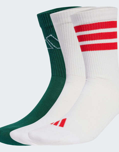 adidas Performance – 3 Paar Socken in Weiß/Weiß/Powder Plum mit Logo - view 1