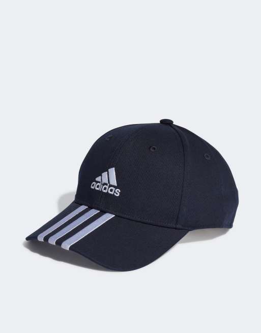  adidas Performance 3-stripes baseball cap in navy