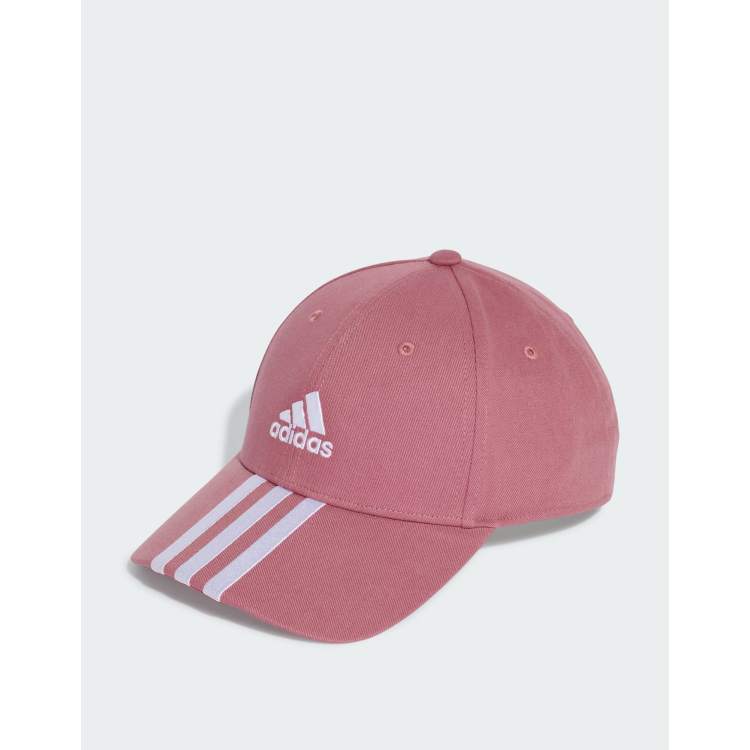 ピンクとホワイトの帽子ベース 3個セット 3リング ベースボール