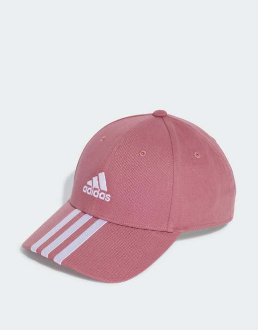  adidas Performance 3-stripes baseball cap in red