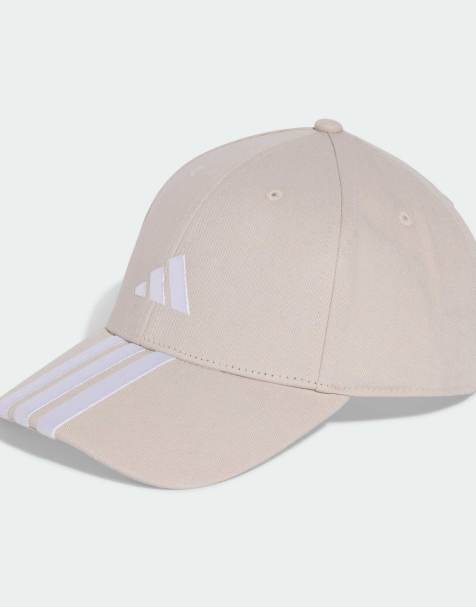 adidas performance 3-stripes new logo baseball cap in beige / white - view 1