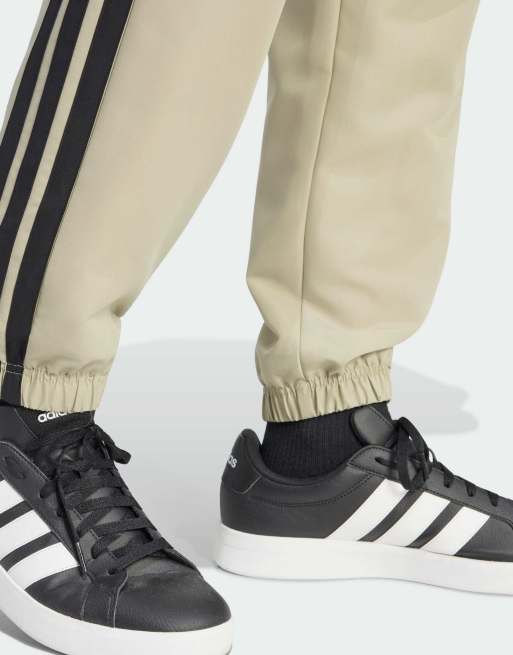 adidas performance 3-stripes woven tracksuit in wonder cargo, 3 of 4