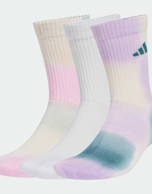 adidas Performance - 3er-Pack Batik-Socken in Multicolor / Preloved Teal / P-Bunt