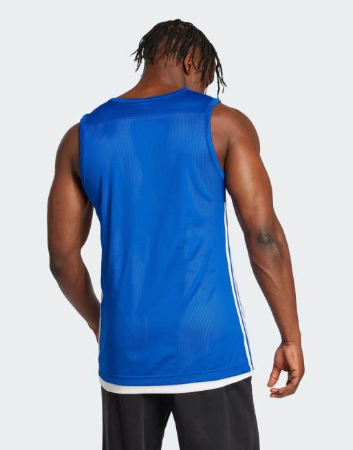 adidas performance - 3G Speed - Omkeerbaar shirt in college-blauw met wit, 3 van 4
