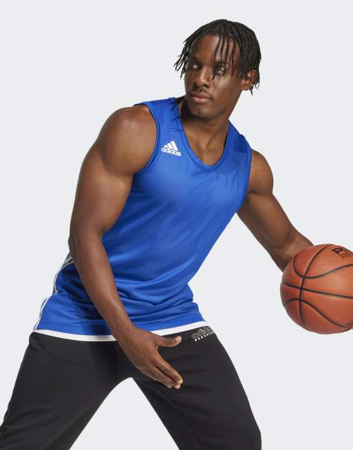 adidas performance - 3G Speed - Omkeerbaar shirt in college-blauw met wit, 4 van 4