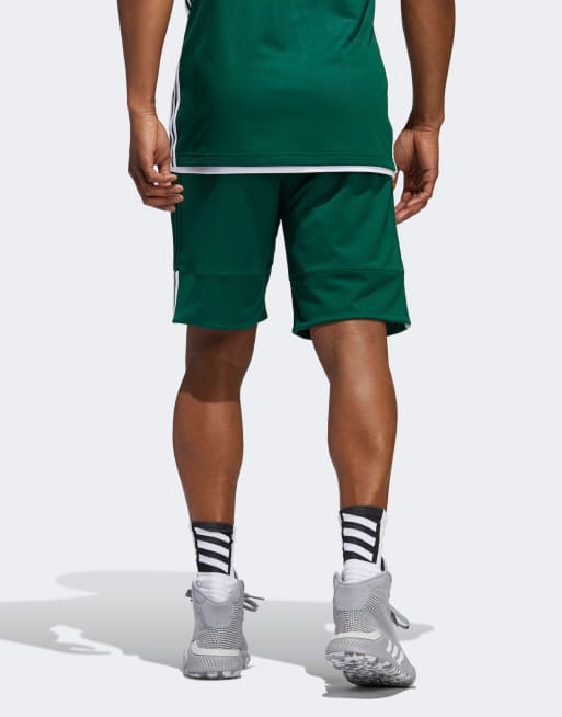adidas performance - 3G Speed - Pantaloncini double-face verdi, 2 di 4