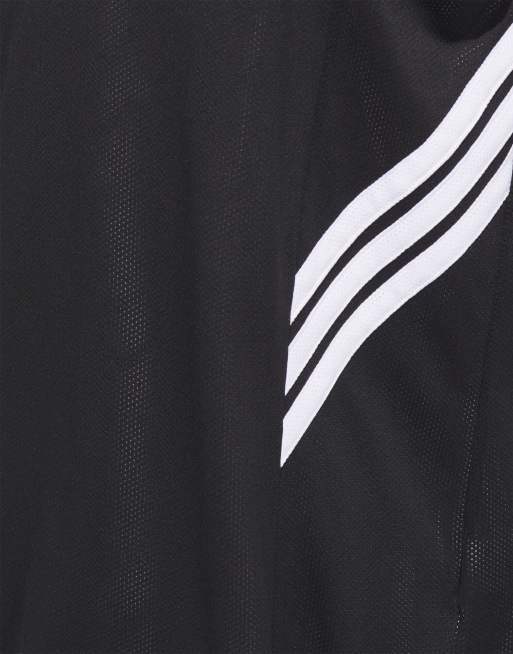 adidas Performance 3g Speed reversible basketball AEROREADY jersey in black / white, 3 of 4
