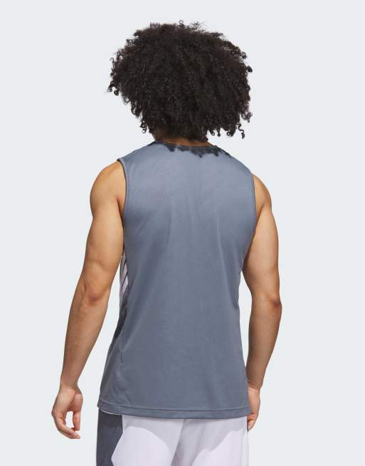 adidas Performance – 3G Speed Reversible Basketball Aeroready – Trikot in Team Onix / Weiß, 2 von 5