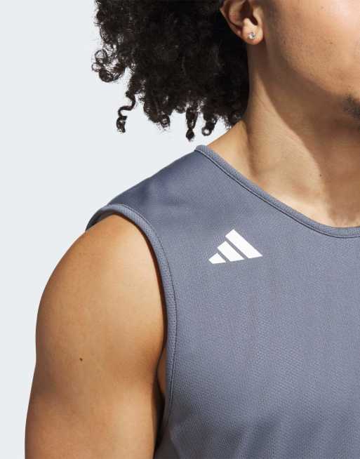 adidas Performance – 3G Speed Reversible Basketball Aeroready – Trikot in Team Onix / Weiß, 3 von 5