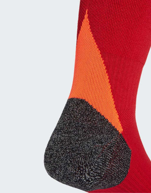adidas Performance – Adi 24 Aeroready – Czerwono-czarne skarpety piłkarskie do kolan, 3 z 3