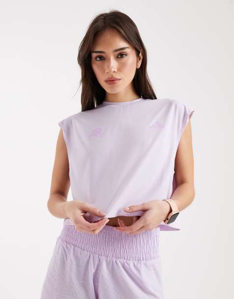 adidas performance Adi365 adidas runners tank in ice lavender