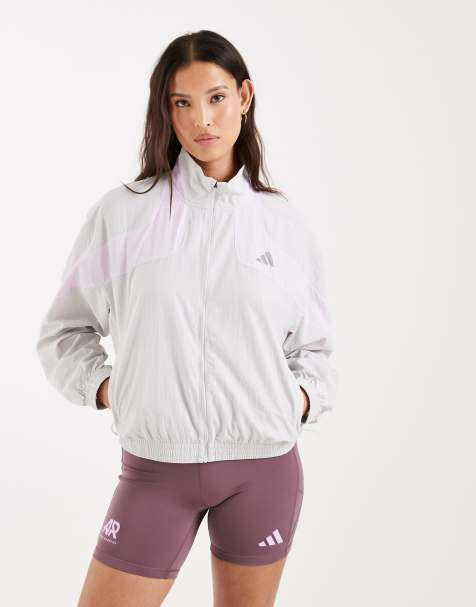 adidas performance Adi365 cheering jacket in grey one