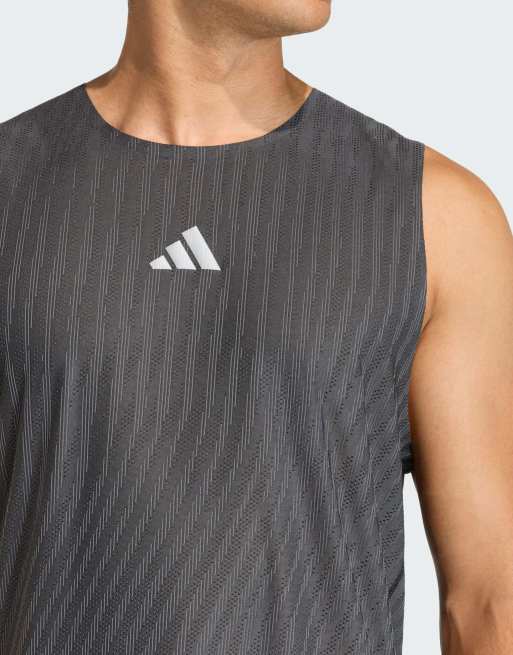 adidas performance - Adi365 climacool+ - Engineered tanktop in zwart, 4 van 4