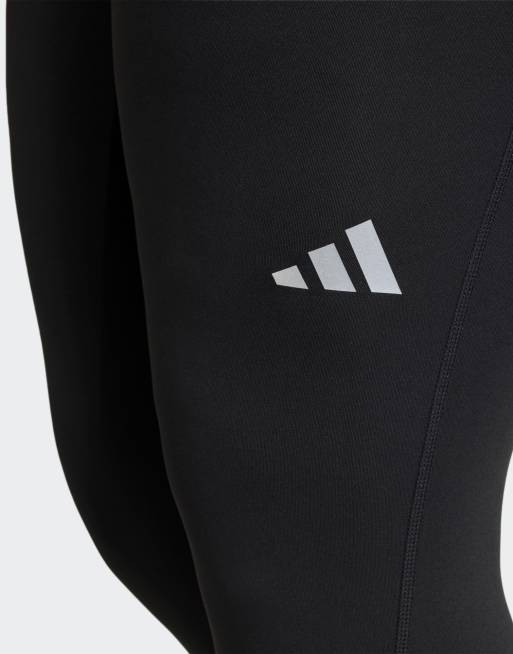 adidas performance Adi365 climacool running 7/8 leggings (plus size) in black, 2 of 4