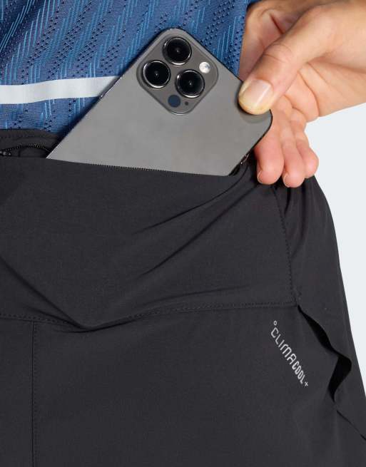 adidas Performance – Adi365 Climacool + – Svarta 2-i-1-shorts med 4 fickor, 4 av 4