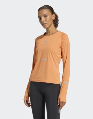 Adi365 Climacool+ - T-shirt à manches longues - Orange cendré XS