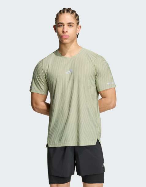 adidas performance Adi365 climacool+ teknisk T-shirt i tent green / halo green - view 1