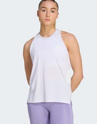 Adidas Donna Grigio Iconic W - Canotta Running - Immagine 3