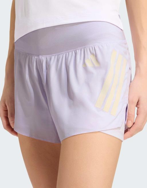 adidas Performance - Adi365 Formotion - Pantaloncini 2 in 1 viola ghiaccio e bianchi, 2 di 4