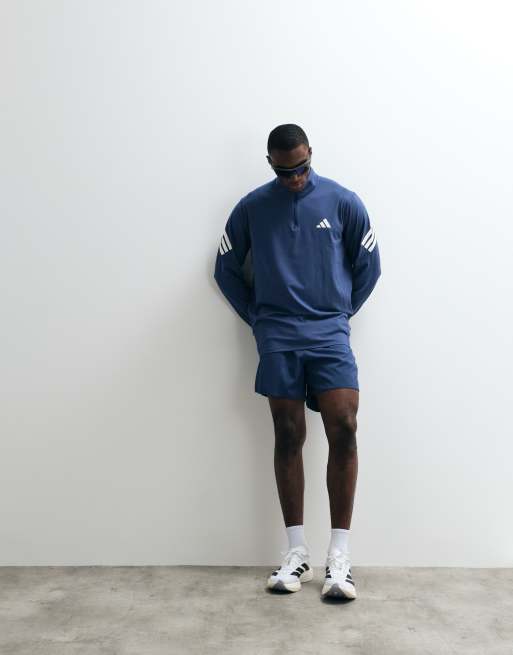 adidas Performance - Adi365 Iconic - Top à demi-fermeture éclair - Indigo technique et blanc, 2 de 5