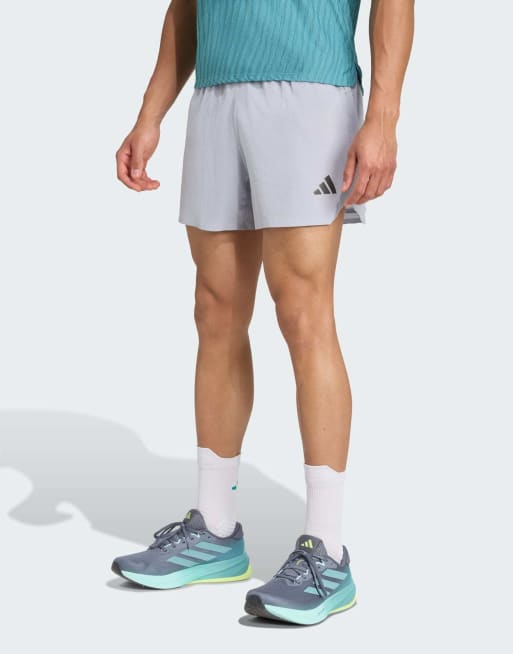 adidas performance Adi365 running climacool+ shorts in halo silver